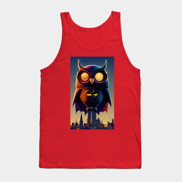 Owl Batman Tank Top by orange-teal